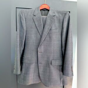 Brooks brothers gray 2 piece Italian wool suit, 41 jacket 35 pant.